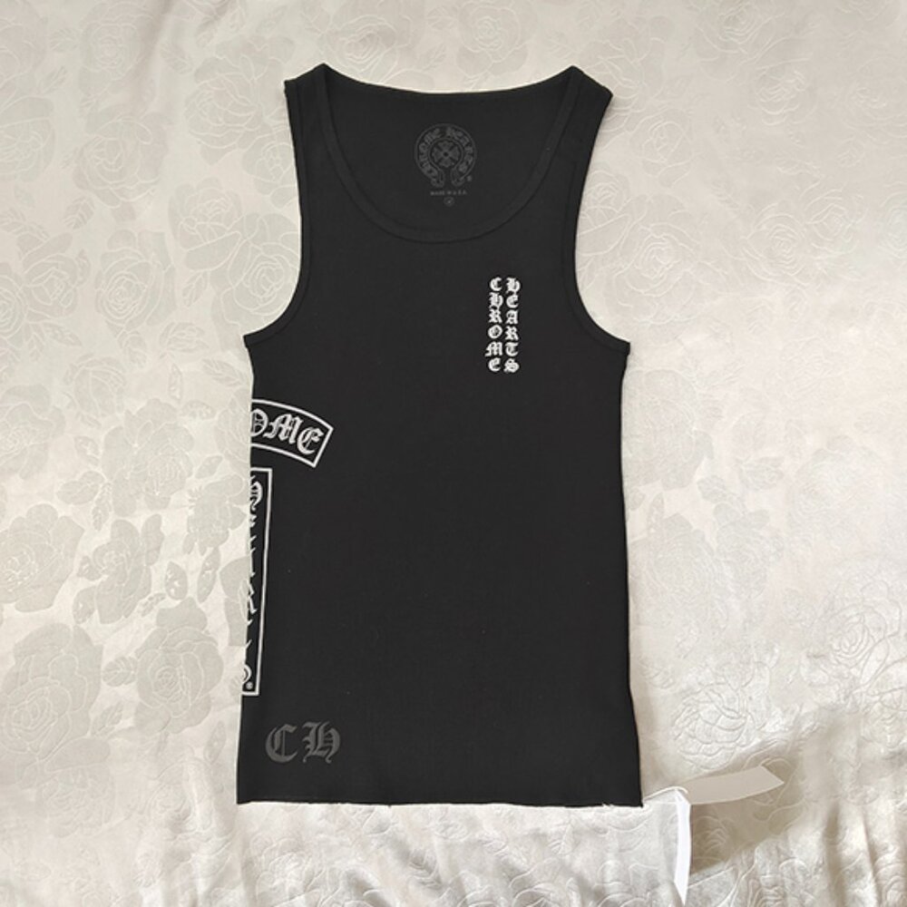 Chrome Hearts Black Tank Top